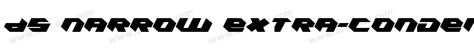 DS Narrow Extra-condensed Medium字体转换